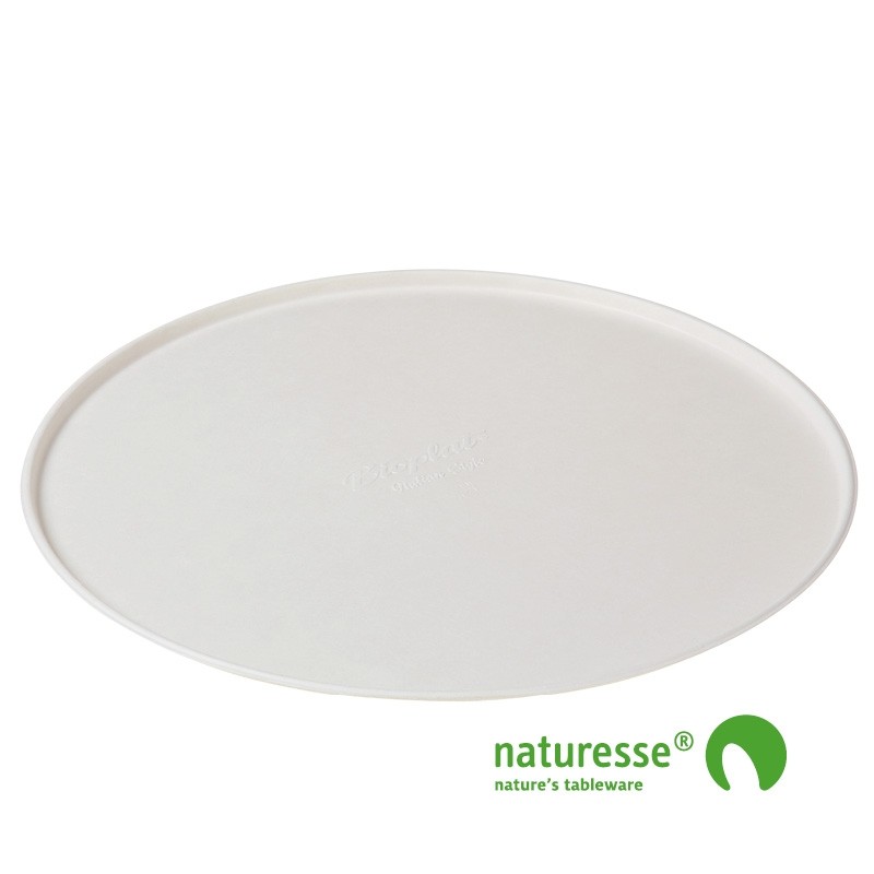Sukkerrørsfiber Tallerken "Pizza" (Ø33,2cm) - 50 stk pk *