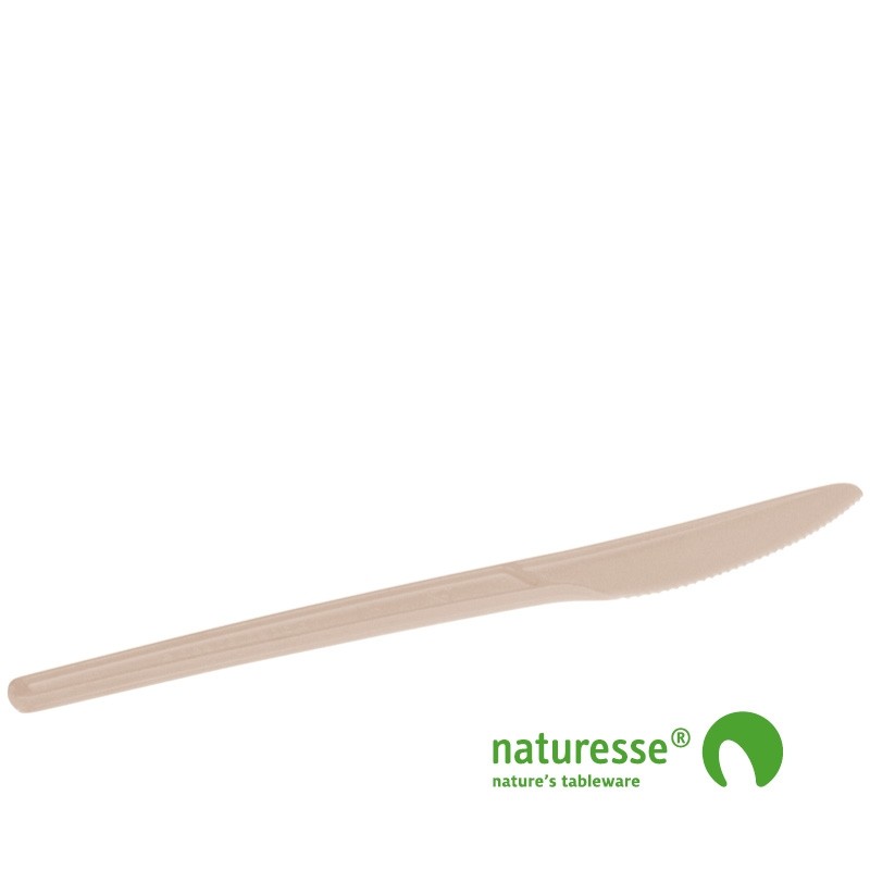 Kniv, CPLA (Beige) - 50 stk pk *