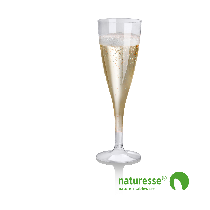 Champagneglas PLA (Ø5,3/100ml) - 27 stk pk *