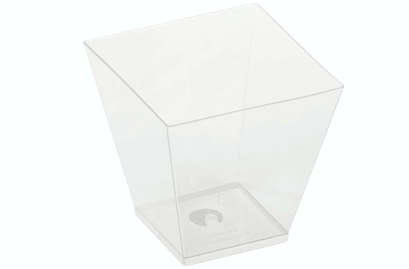 PLA ”KOVA” Dessertglas (220ml/7,2x7,2x7,2cm) - 50 stk pk*