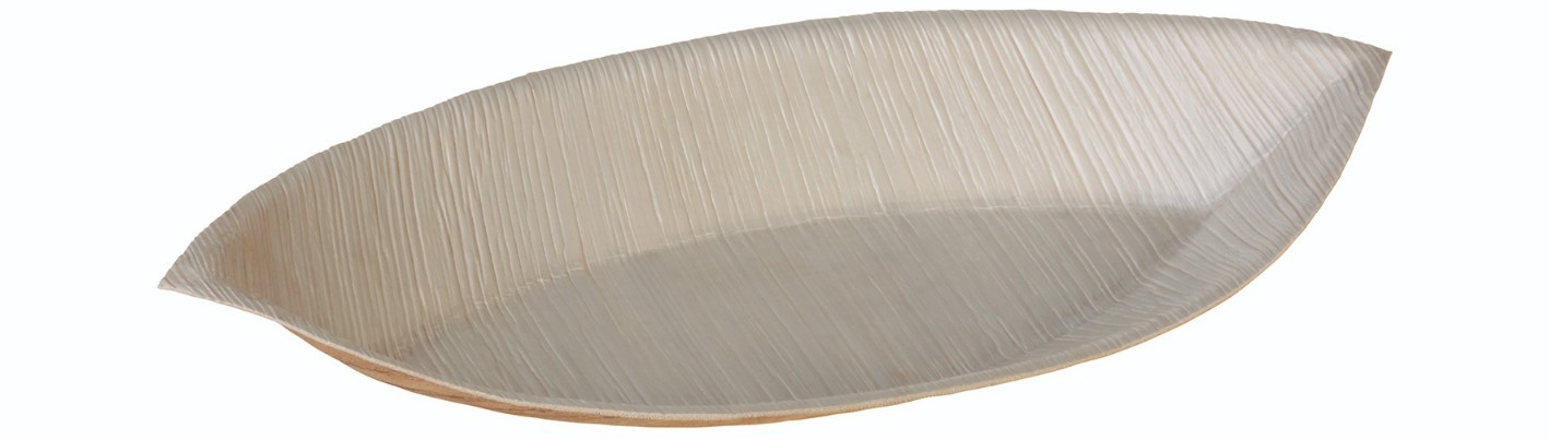 Palmeblad tallerken "Eye" (28x15x3cm) - 25 stk pk*