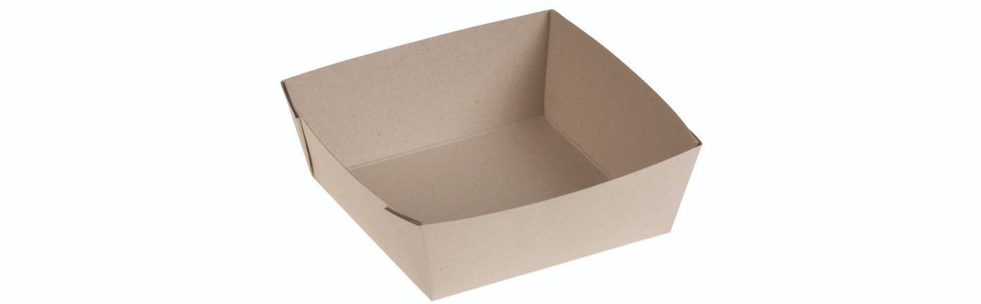 Bambuskarton Boks, PLA belægning (11,5x11,5x4cm) - 50 stk pk