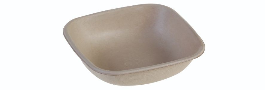 SR-fiber / natur, Bowl 250ml, 120x120x30mm - 100 stk pk*