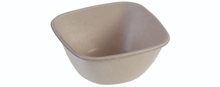 SR-fiber / natur, Bowl 400ml, 120x120x55mm - 100 stk pk*