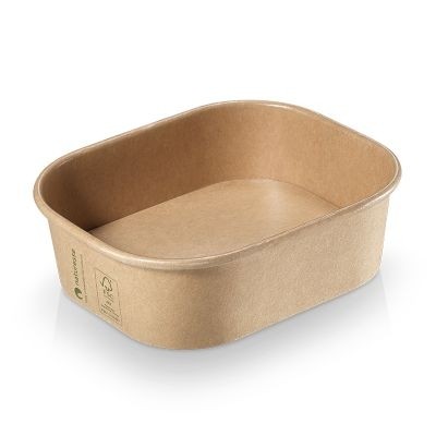 Bowl kraft/PLA, 125x105x40mm, 275ml - 50 stk pk