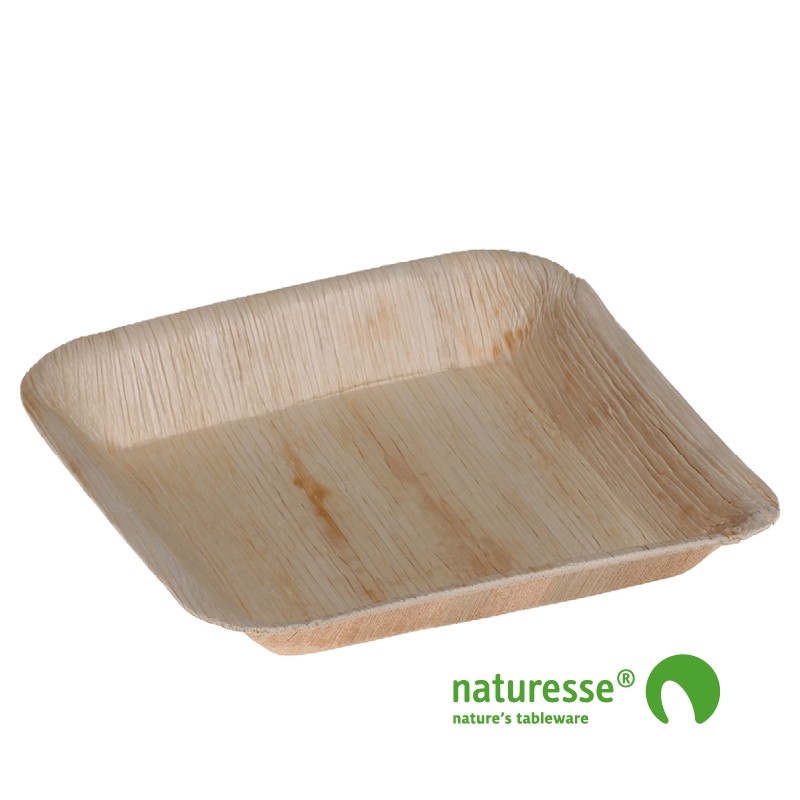 Palmeblad tallerken, "Square" (17x17cm) - 25 stk pk*