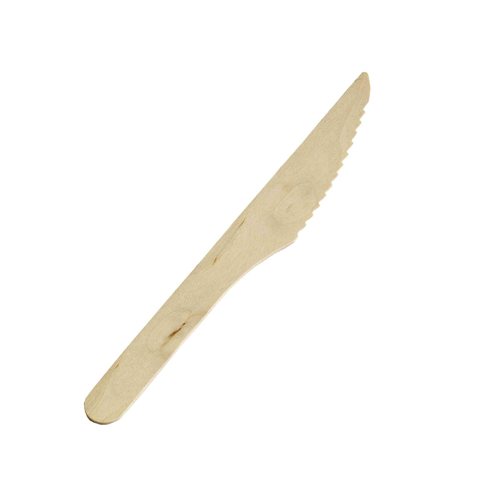 Kniv, Træ (16,5cm) - 100 stk pk*
