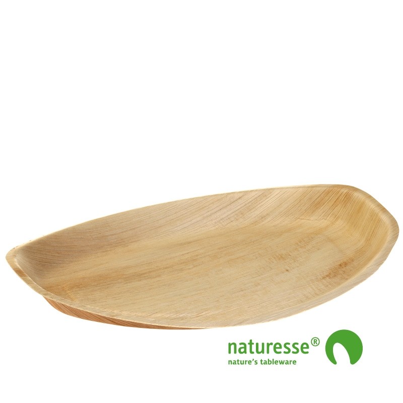 Fad i palmeblad (41x29x2,5cm) - 25 stk pk