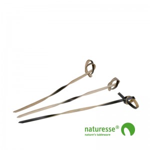 Pindemadspinde Sort, Bambus (8cm) - 250 stk pk