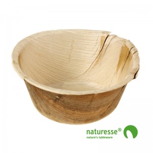 Palmeblad tallerken (Ø14,2cm/500ml) - 25 stk pk *