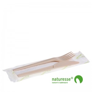 Bestiksæt 3 Dele, CPLA (Beige) - 1 stk *