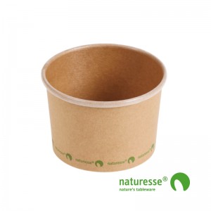 Suppebæger, Karton/CPLA (240ml/Ø9xH6cm) - 25 stk pk *