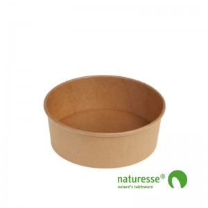 Salatbæger, Karton/PLA (Ø15x6cm/680ml) - 50 stk pk