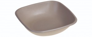 Sukkerrørsfiber Skål ”Natur”, m/Bio Coating (17x17x4cm/500ml) - 125 stk pk