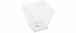 PLA ”KOVA” Dessertglas (60ml/5x5x4,5cm) - 50 stk pk*