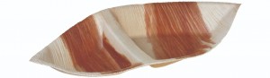 Palmeblad todelt tallerken "Eye" (28x15x3cm) - 25 stk pk*