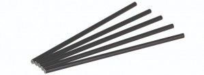 Pap, Sugerør 6x200mm, sort, FSC MIX - 250 stk pk