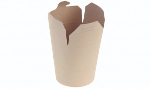 Bambuskarton Chinabox Take Away (450ml/Ø7x10cm) - 50 stk pk