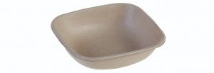 SR-fiber / natur, Bowl 250ml, 120x120x30mm - 100 stk pk*