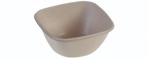 SR-fiber / natur, Bowl 400ml, 120x120x55mm - 100 stk pk*