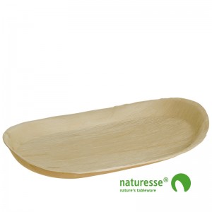 Fad i palmeblad, ovalt (48x24x4cm) – 10 stk pk
