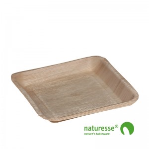Tallerken i palmeblad (24x24cm) – 25 stk pk*