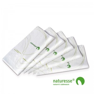 Papirserviet, Hvid (33x33cm) - 250 stk pk
