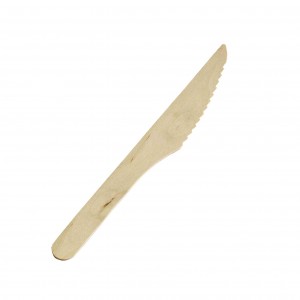 Kniv, Træ (16,5cm) - 100 stk pk*