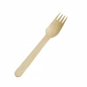 Gaffel, Træ (16cm) - 100 stk pk*