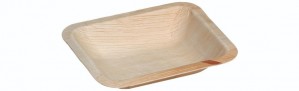 Palmeblad skål, rektangulær (10x13x3cm/200ml) - 25 stk pk*