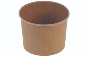 Isbæger i Karton/PLA (Ø10,5cm/480ml) - 50 stk pk*