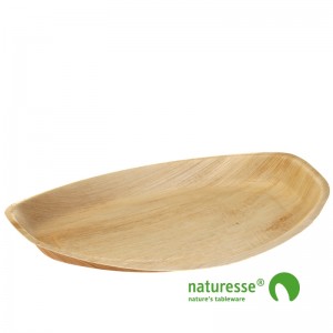 Fad i palmeblad (41x29x2,5cm) - 25 stk pk