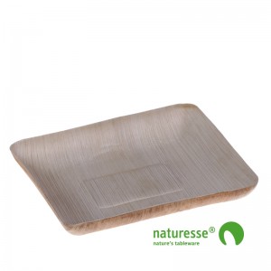 Tallerken i palmeblad (17x14x2,5cm) - 25 stk pk*