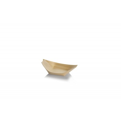 Træbåd, Tallerken (11cm) - 100 stk pk *