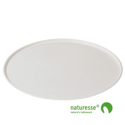 Sukkerrørsfiber Tallerken "Pizza" (Ø33,2cm) - 50 stk pk *