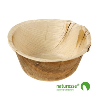 Palmeblad tallerken (Ø14,2cm/500ml) - 25 stk pk *