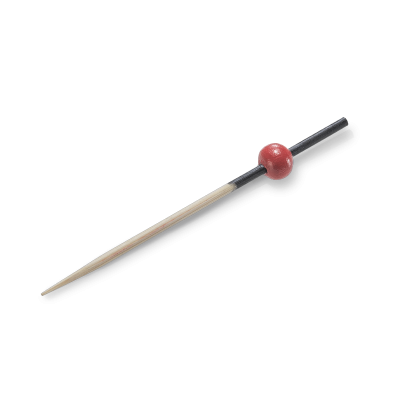 Pindemadspinde Rød, Bambus (7cm) - 250 stk pk