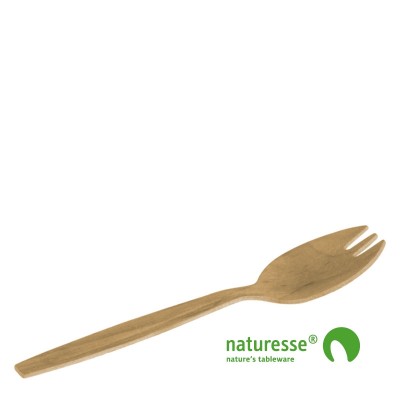 Skaffel (Spork), Træ (14,7cm) - 100 stk pk *