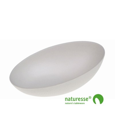 Sukkerrørsfiber Dipskål, Oval - 100 stk pk *