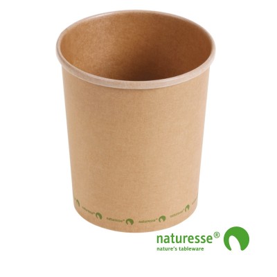 Suppebæger, Karton/CPLA (950ml/Ø11,8xH13,3cm) - 25 stk pk *