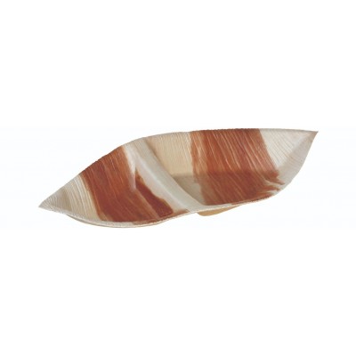 Palmeblad todelt tallerken "Eye" (28x15x3cm) - 25 stk pk*