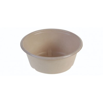 SR-fiber / natur, Bowl 600ml, Ø151x60mm, bio coated - 60 stk pk