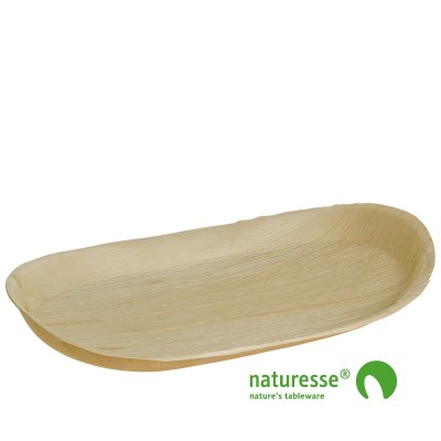 Fad i palmeblad, ovalt (48x24x4cm) – 10 stk pk