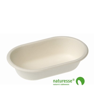 Sukkerrørsfiber Pommes Frites Bakke (18x11x4,3cm) - 50 stk pk *