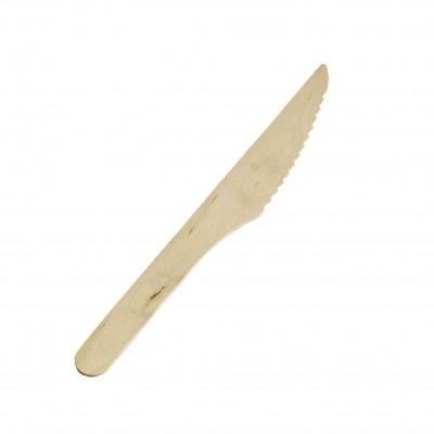 Kniv, Træ (16,5cm) - 100 stk pk*