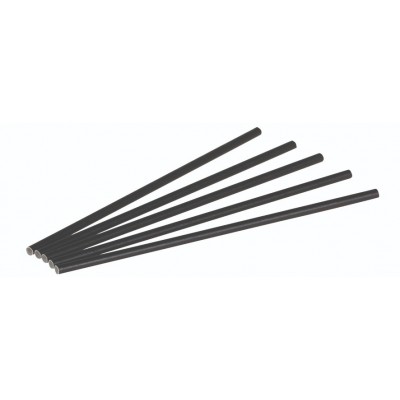 Pap Sugerør, Sort (i boks) (0,6x23cm) - 250 stk pk