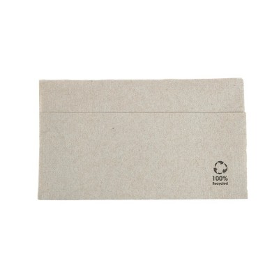 Serviet i papir 1lags natur, 330x330mm 1/8 fals - 100 stk pk