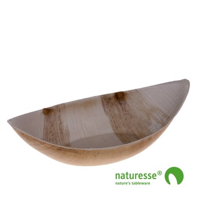Palmeblad tallerken "Båd" (24x13x4cm) - 25 stk pk*