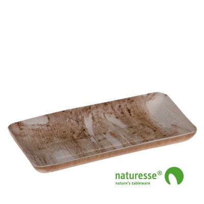 Palmeblad tallerken "Square" (9x18cm) - 25 stk pk*