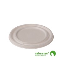 Sukkerrørsfiber Låg til Suppebæger (Ø8,5cm/425ml) - 50 stk pk